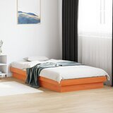  LED okvir kreveta voštano smeđi 75 x 190 cm od masivne borovine | shoptok.hr