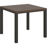 Itamoby   Everyday Libra (90x90/180 cm) - oreh, barva nog: antracit - preklopna jedilna miza, (20842925) | Shoptok.si