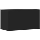  Škrinja za pohranu crna 84 x 42 x 46 cm od konstruiranog drva | Eponuda.com