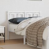 Maison Chic kovinsko posteljno vzglavje - vzglavna omarica - nočna omarica belo 120 cm, (21705009) | Shoptok.si