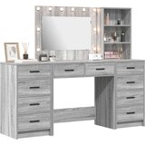 vidaXL Visoki ormar Set od 3 Sivi sonoma Konstruirano drvo Visoki ormar | shoptok.hr