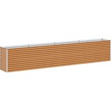  Vrtna visoka greda 390 x 50 x 68 cm Cinkana jeklena, (5000287831) | Shoptok.si