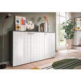 MID.YOU Komoda Monte, Bela, Antracit | Shoptok.si