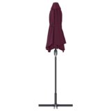  Vrtni suncobran Bordo crvena 380 x 196 x 235 cm | shoptok.hr