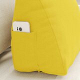  Jastuk za leđa Svijetlo žuta 45 x 20 x 35 cm tkanina | Eponuda.com