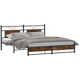 Maison Chic Posteljni okvir - Dvoposteljna postelja - Zakonska postelja brez vzmetnice hrast 160x200 cm inženirski les-J3889, (21762882) | Shoptok.si