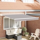 vidaXL Ročna Retraktibilna Tenda Svetlo Siva 350x250 cm | Shoptok.si