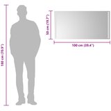  LED kupaonsko ogledalo s ogledalom *Transparent*an 100 x 50 cm | Eponuda.com