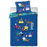 Faro posteljnina 2-delna Cuddles gradbeni park blue Cene