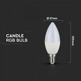  led rgb prigušiva sijalica E14/3,5W/230V 6400K + daljinski upravljač | Eponuda.com