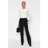 Trendyol Ecru Gold Buttons Plush Knitted Cardigan | shoptok.hr