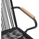  Vrtna garnitura - 5-dijelni vrtni blagovaonski set od PVC ratana crni - 4 | shoptok.hr