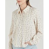Pieces Srajce & Bluze PCJOLLIE LS SHIRT Bež | Shoptok.si