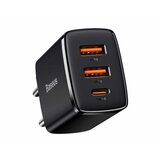 Baseus Compact Brzi Punjač 2U+C/30W/CRNI