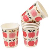 REX International dotcomgiftshop - pakovanje od 8 papirnih čaša - vintage apple
