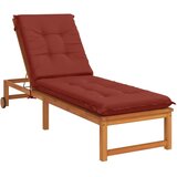  Jastučić za ležaljku GEMERT 100% poliester Crvena - Crvena 190 x 60 x 9 cm Melange | shoptok.hr