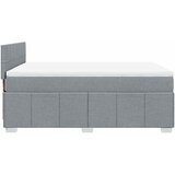  Krevet box spring s madracem svjetlosivi 140x200 cm od tkanine | shoptok.hr