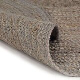 vidaXL Ručno rađeni tepih od jute okrugli 150 cm sivi | shoptok.hr