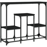  The Living Store Konzolna mizica črna 89,5x28x76 cm inženirski les - Konzolna Mizica, (21444855) | Shoptok.si