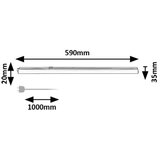 Rabalux LED lampa Bareg, 8W, 3000-4000K, 59cm, Bela | Eponuda.com