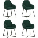  Trpezarijske stolice 4 pcs Baršun Tamnozelena 55 x 50 x 84 cm | Eponuda.ba