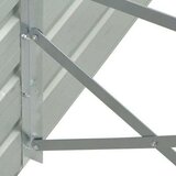  Povišena vrtna gredica od pocinčanog čelika 480x80x77 cm siva | shoptok.hr