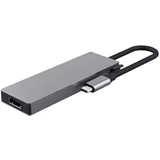 Adapter DALYX 5-IN-1 MULTIPORT/alu/siva