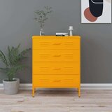 vidaXL Ladičar boja senfa 80 x 35 x 101,5 cm čelični Cijene
