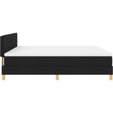  Postelja s škatlastim podom z matracem Črna 180x200 cm Tkanina, (22083020) | Shoptok.si