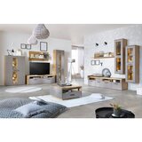 Mömax Vitrina Auris, Siva, Barva Hrasta | Shoptok.si