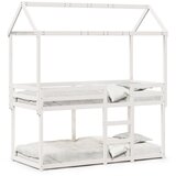vidaXL Pograd s streho bel 80x200 cm trdna borovina Cene