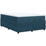  Krevet s oprugama i madracem tamnoplavi 140x190 cm baršunasti | shoptok.hr