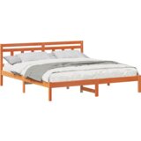  Krevetna konstrukcija Smeđa 160 cm x 200 cm Borova drva | shoptok.hr