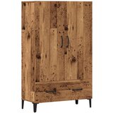 vidaXL Visoka deska Old Wood 70x31x115 cm Inženirski les | Shoptok.si
