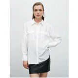 Koton 4WAK60003EW Women's Cotton Shirt WHITE Cene