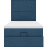  Otomanski okvir kreveta s madraca plavi 90x190cm od tkanine | shoptok.hr