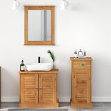 vidaXL Set namještaja za kupaonicu 3 pcs Smeđa 37 x 34 x 80 cm Cijene