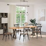  Noge jedilne mize 2 kosa Naravno jeklo 50x(72-73,3) cm Jeklo, (21828619) | Shoptok.si