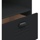  Visoka komoda VIKEN crna 80 x 40 x 200 cm od masivne borovine | shoptok.hr