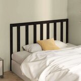  Uzglavlje za krevet crno 156 x 4 x 100 cm od masivne borovine | shoptok.hr