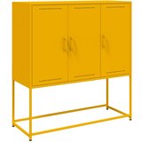 Maison Chic Komoda - Predalnik gorčično rumena 100,5x39x107 cm jeklo, (21715714) Cene