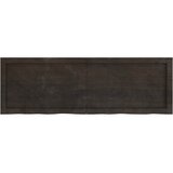 Stolna ploča tamnosmeđa 120x40x(2-6) cm tretirana hrastovina | Eponuda.com