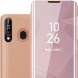 Cadorabo CARE, združljiv s Samsungom v Kunzit Pink - prozorno za zaščito z ogledalom z zrcalo z funkcijo stojala 360 stopinj zaščita, (20567112) Cene