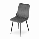  Tapecirana stolica, 4 kom - tamno sivi baršun | shoptok.hr