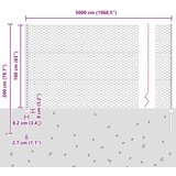  Ograda stupovi 22 kom U-kanal 160 cm Pocinčani čelik Šesterokutna ograda 1 6x50 m Pocinčani čelik | shoptok.hr