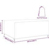 vidaXL Prevleka za zunanje pohištvo Črna 220 x 190 x 85 cm 210D | Shoptok.si