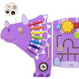Viga drvena senzorno-manipulativna ploča edu triceratops | shoptok.hr