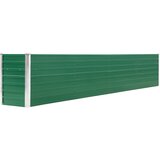 vidaXL Visokaa greda pocinkano jeklo 320x40x45 cm zelena Cene