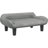  Dječja fotelja svjetlosiva 70x40x24 cm baršunasta | shoptok.hr
