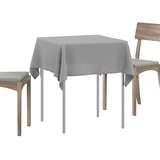  Tkanina za stol 5 kom. Svjetlosiva 90 x 90 cm Poliester | shoptok.hr